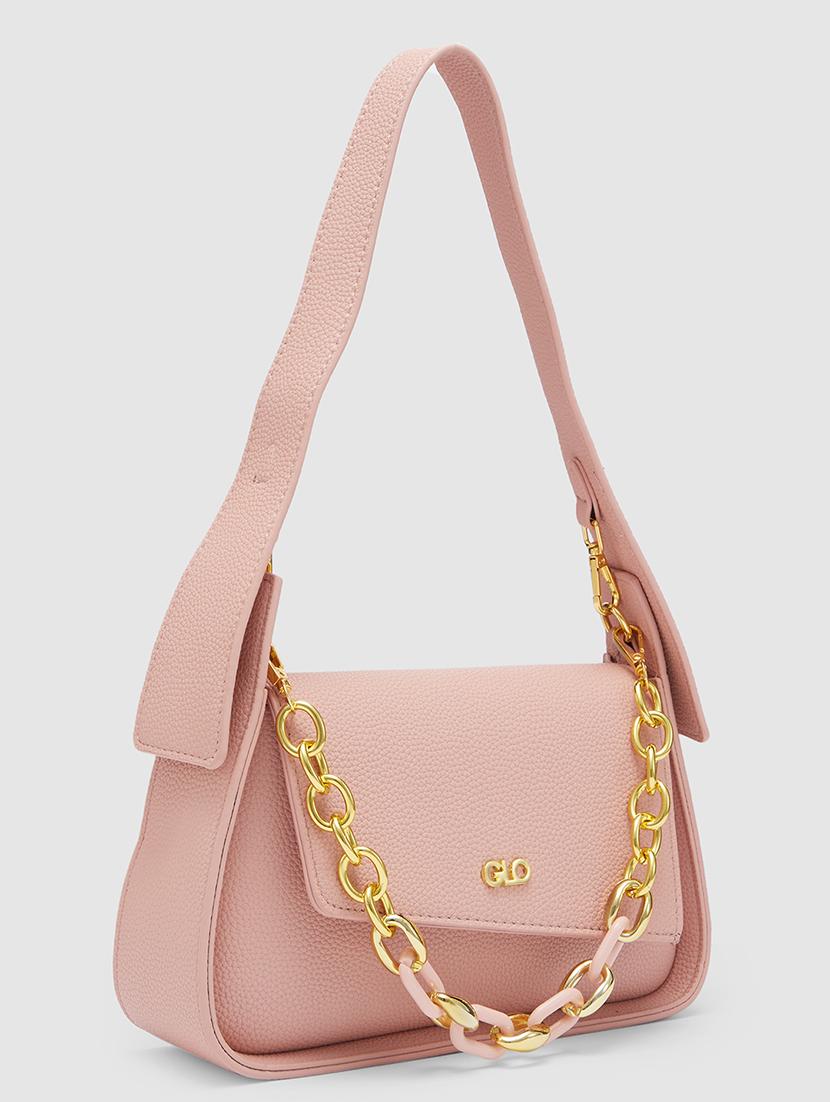 women solid leatherette handbag - 20355085 - Standard Image - 5