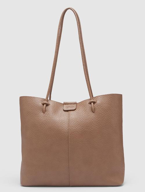women brown leatherette regular handbag - 20355093 -  Standard Image - 0