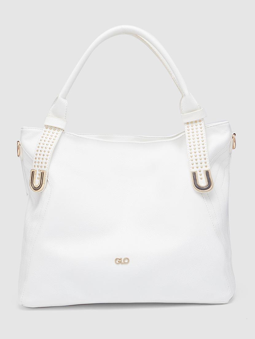 white leatherette (pu) handbag - 20355094 - Zoom Image - 0