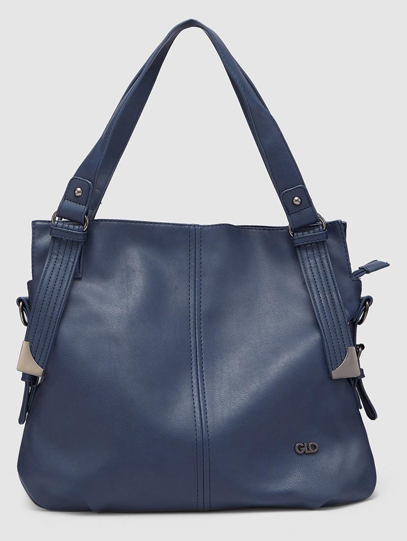 blue leatherette (pu) handbag - 20355097 -  Zoom Image - 0