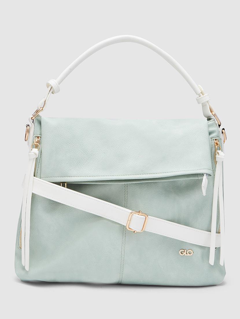 sea green leatherette (pu) handbag - 20355102 - Zoom Image - 0
