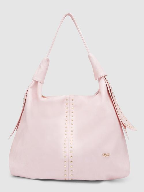 pink leatherette (pu) handbag - 20355103 -  Standard Image - 0