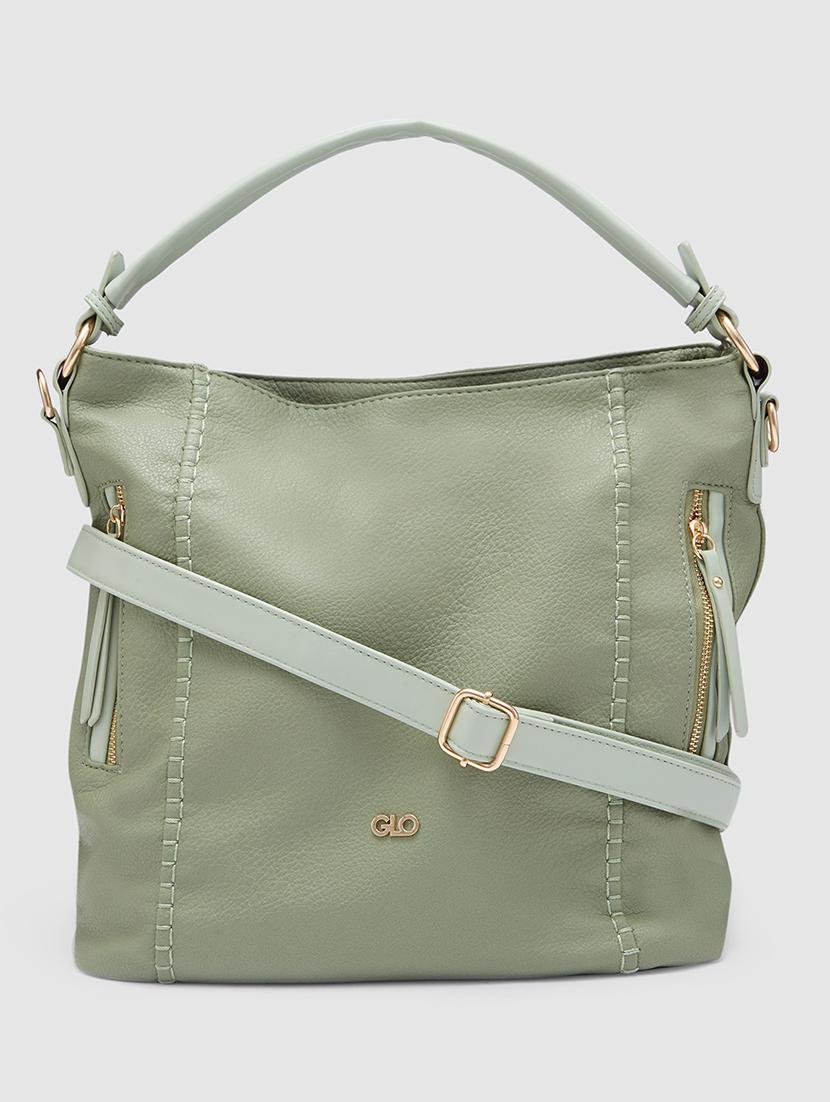 green leatherette (pu) handbag - 20355105 -  Zoom Image - 0