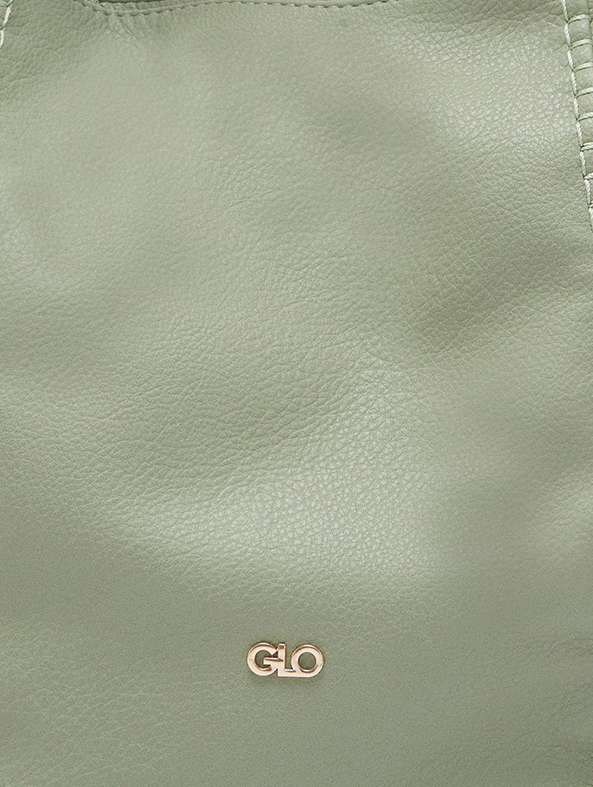 green leatherette (pu) handbag - 20355105 - Standard Image - 3