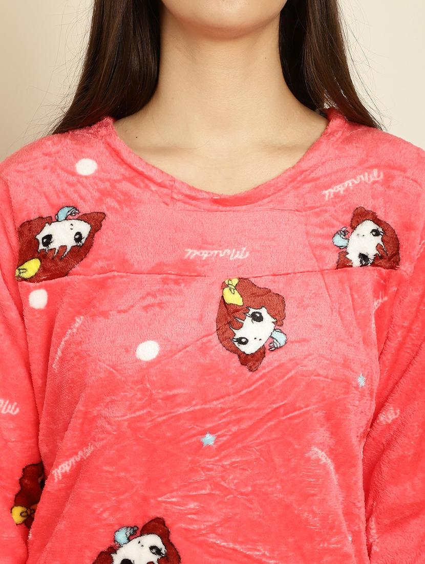 orange quirky print pyjama nightwear set - 20355145 - Standard Image - 5