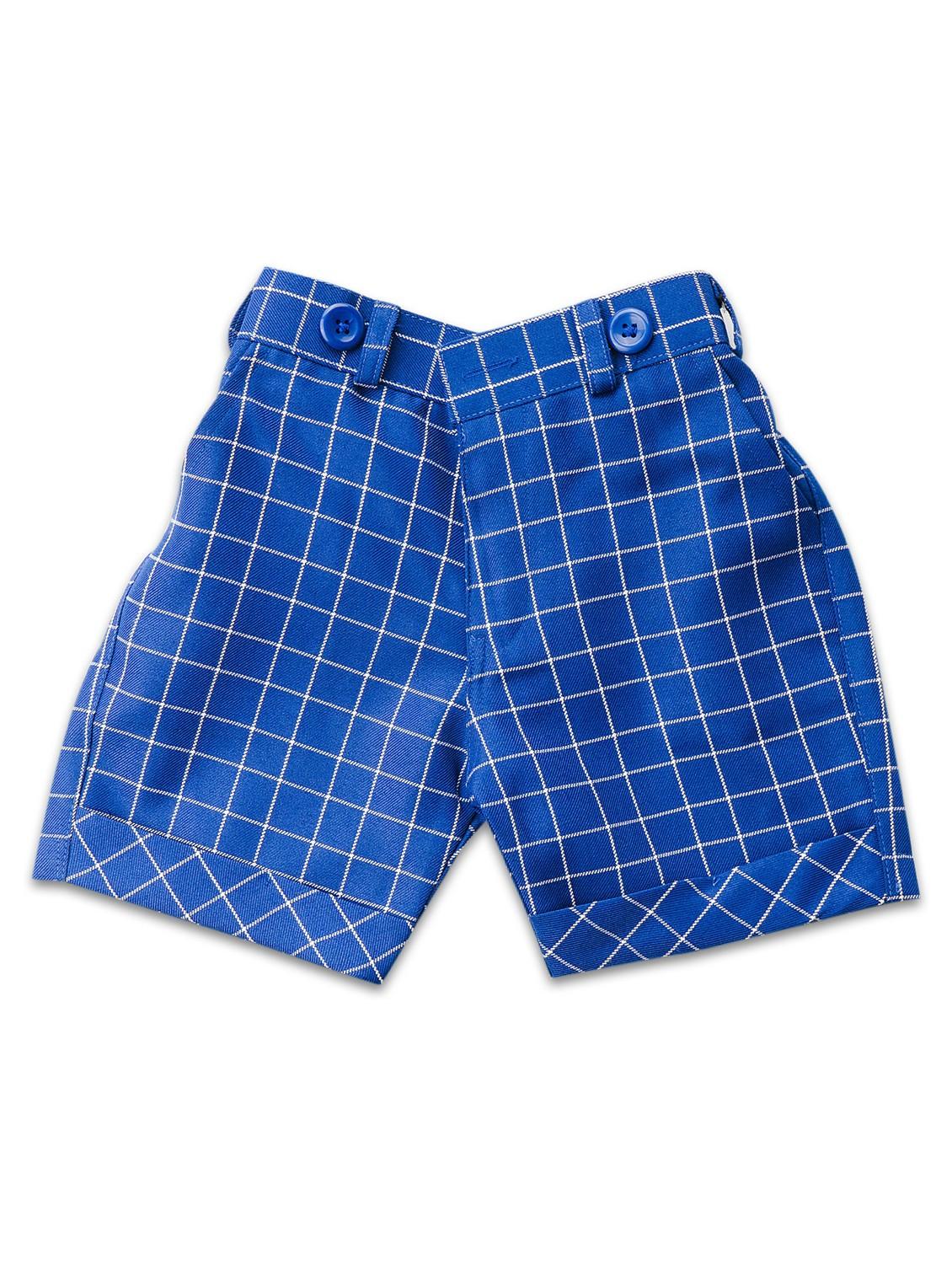 boys checked shirt with shorts & waistcoat - 20357033 - Standard Image - 3