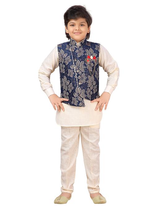 boys kurta bottom with jacket - 20359064 - Standard Image - 0