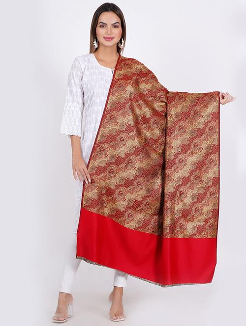 vrinde women's self design shawl - 20359859 - Standard Image - 0