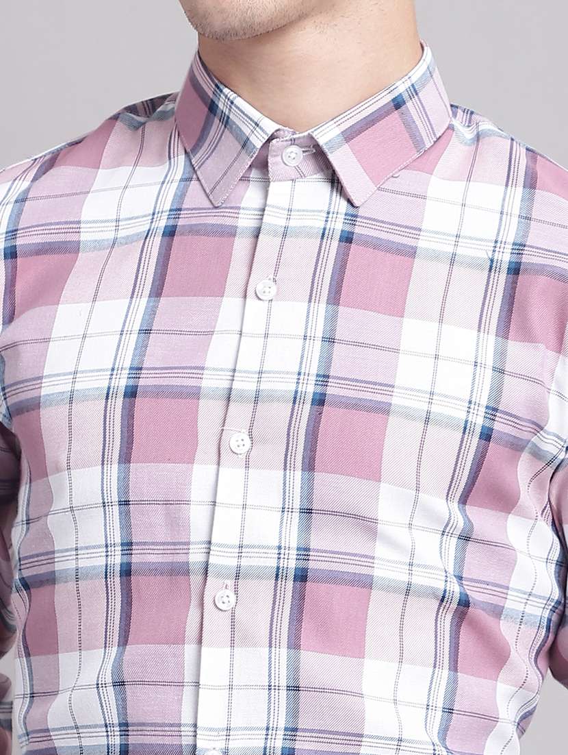 pink cotton formal shirt - 20360264 -  Standard Image - 5