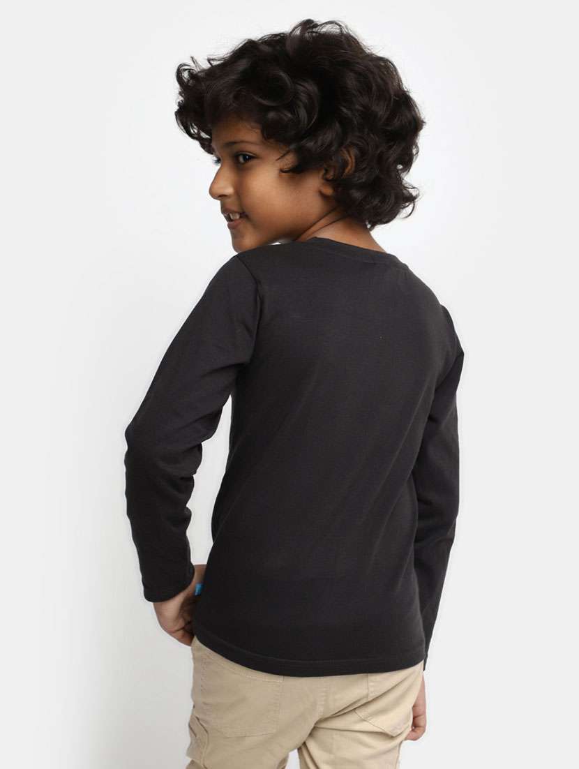 boys multi color graphic print cotton blend t-shirt - 20361571 -  Standard Image - 3