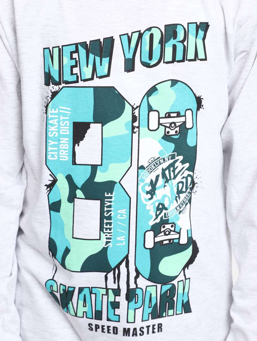 boys white round neck cotton t-shirts - 20361673 -  Standard Image - 5