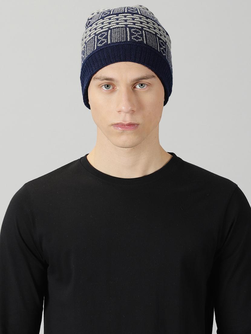 blue wool winter cap - 20361870 - Zoom Image - 0