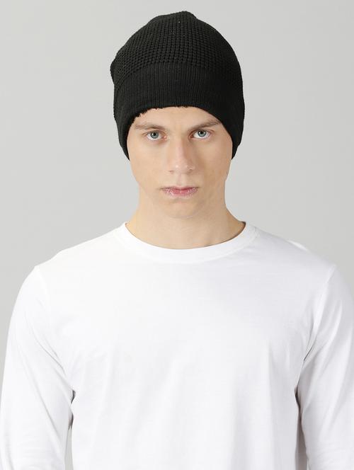 ausk men's solid winter cap - 20361871 -  Standard Image - 0