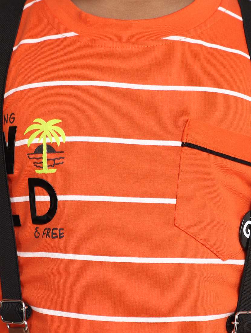 boys striped full length set with suspender - 20361975 -  Standard Image - 5