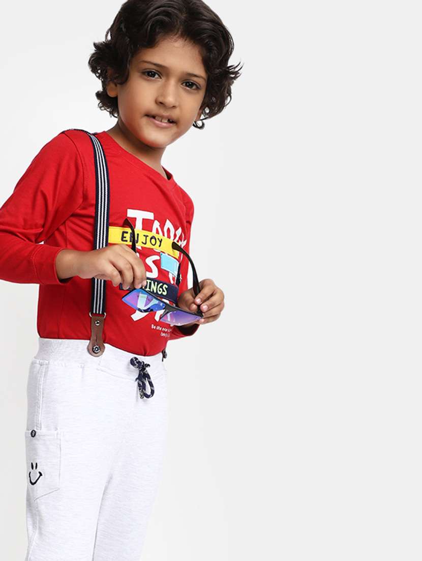 boys round neck printed full length sets with suspender  - 20361982 -  Standard Image - 3