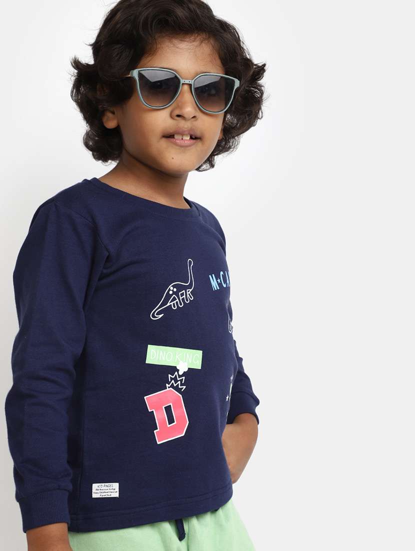 boys cotton full length twin set - 20361988 -  Standard Image - 3