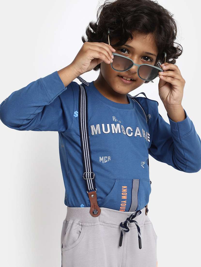 boys full length twin set with suspender - 20361990 -  Standard Image - 3