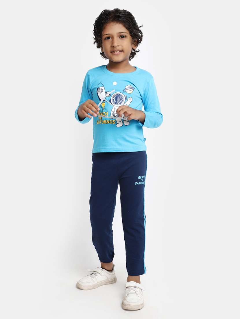 boys graphic printed full length set  - 20362001 -  Zoom Image - 0