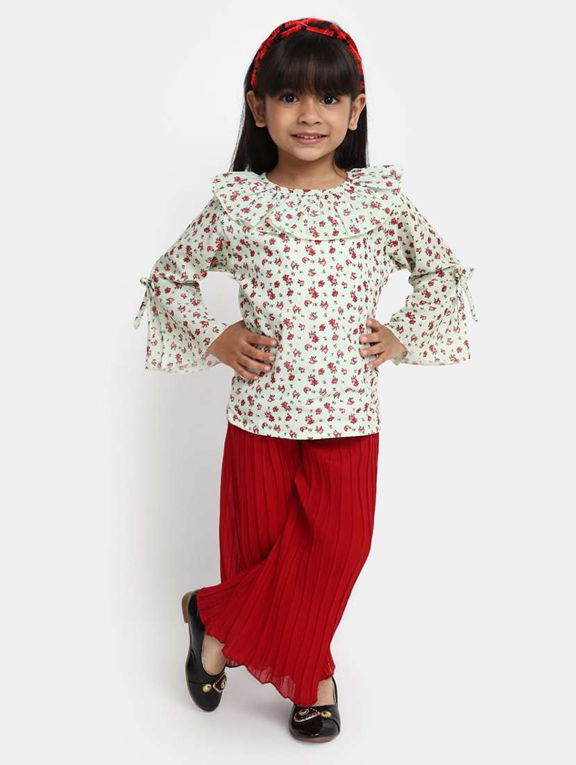 girls printed top & bottom  - 20362080 -  Standard Image - 3