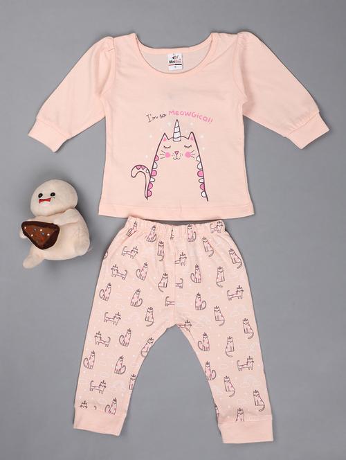 kids printed long sleeve full length set - 20362094 - Standard Image - 0