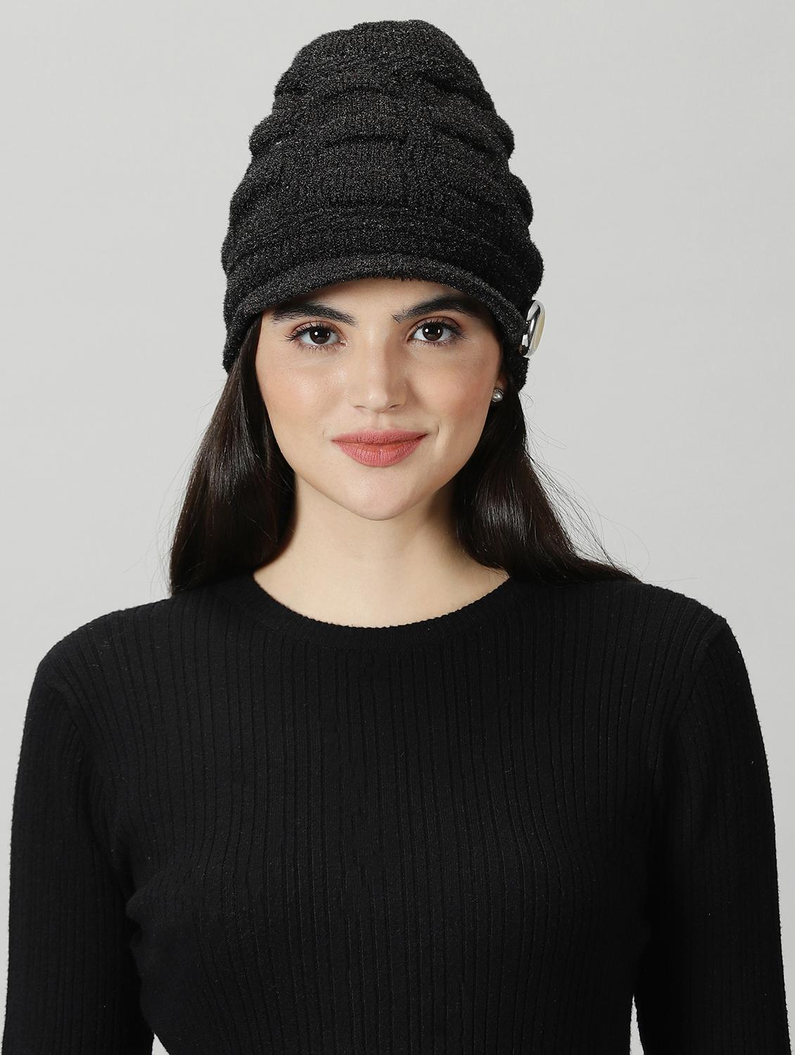 ausk women's solid winter cap - 20362178 - Zoom Image - 0