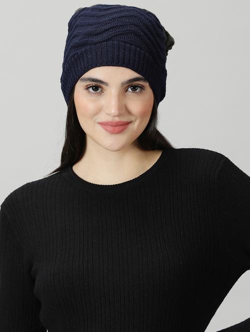 ausk women's color block winter cap - 20362183 - Standard Image - 0