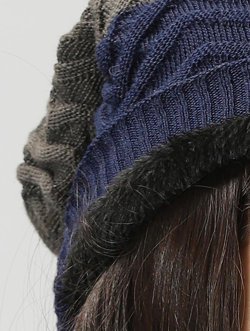 ausk women's color block winter cap - 20362183 - Standard Image - 3