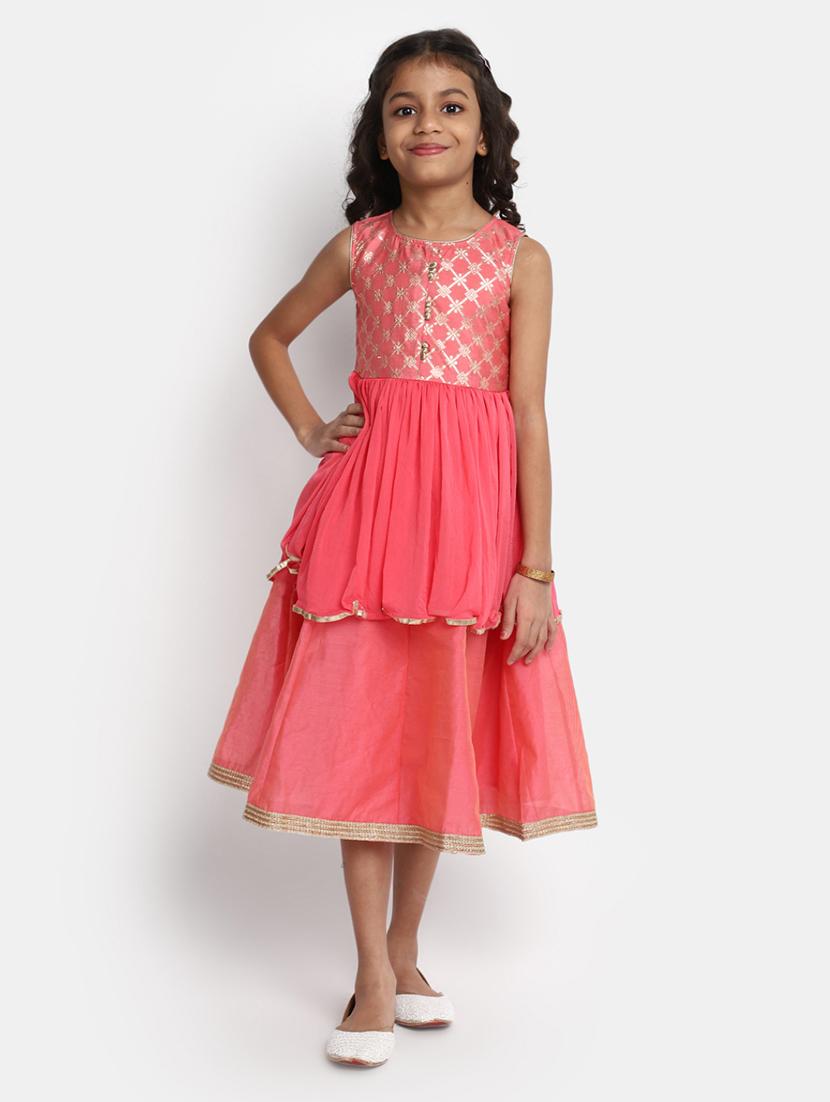 girls round neck sleeveless frock - 20362295 - Zoom Image - 0