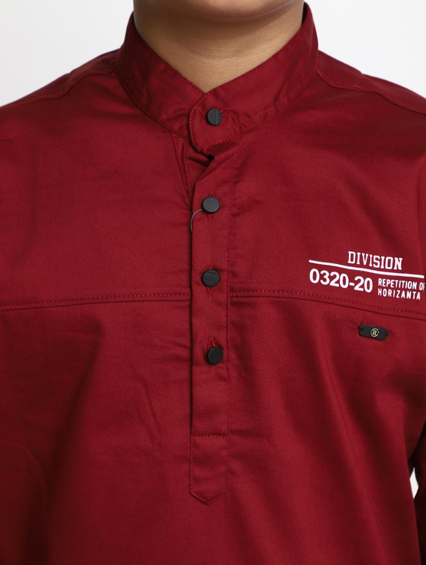 boys red 100% cotton shirt - 20362917 - Standard Image - 5