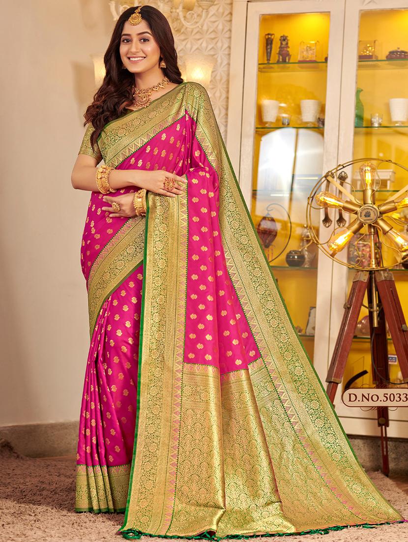 women's banarasi saree with blouse - 20363395 -  Zoom Image - 0
