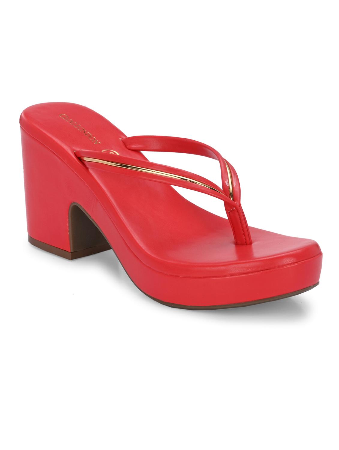 red slip on sandal - 20363839 - Zoom Image - 0