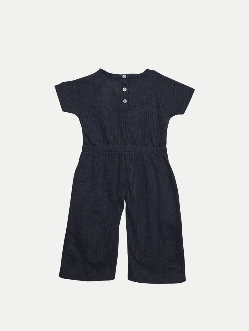 navy blue cotton solid jump suit - 20364563 - Zoom Image - 0