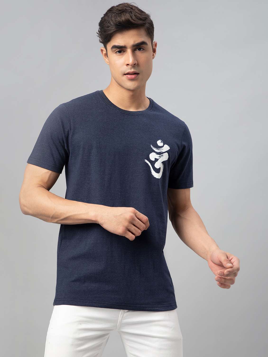 men placement print short sleeve t-shirt - 20366366 -  Standard Image - 3