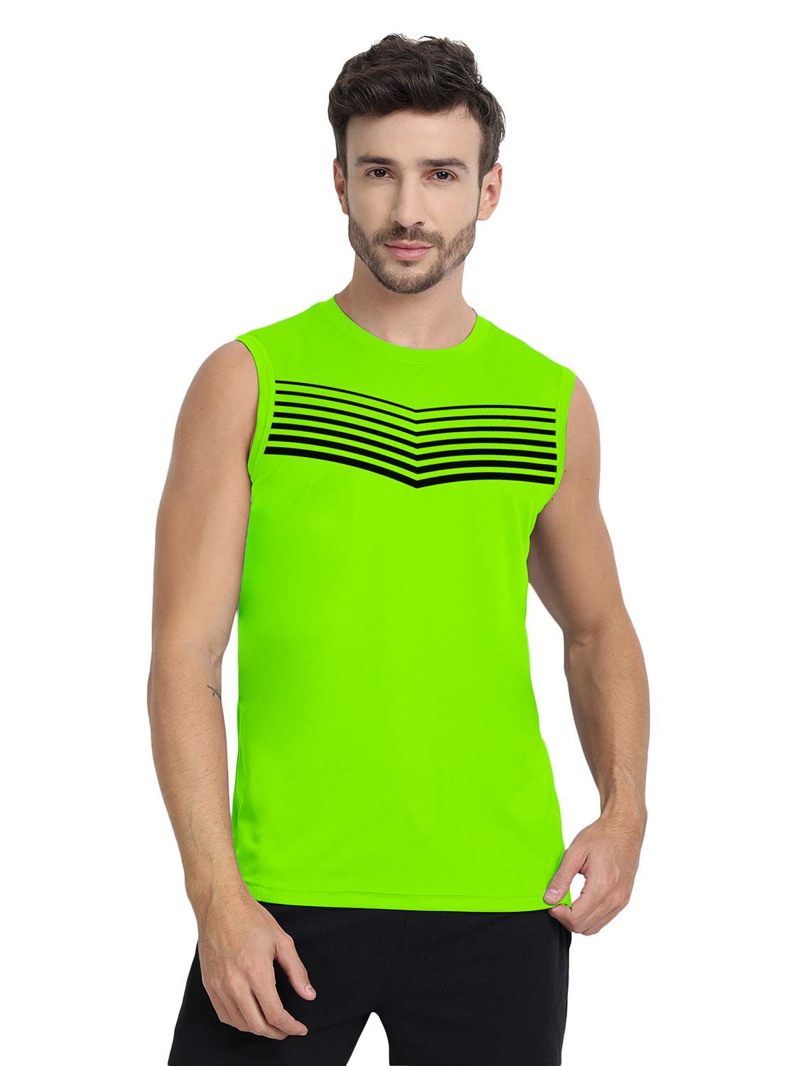 men crew neck chest print t-shirt