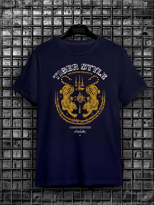 blue graphic print short sleeve t-shirt - 20367250 -  Standard Image - 0