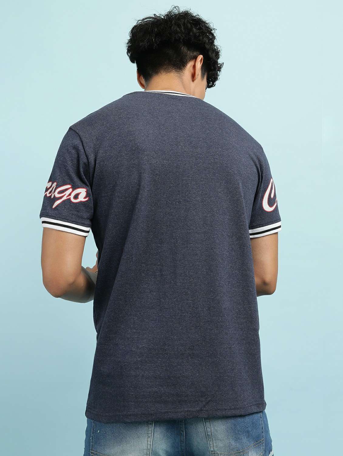 men placement print short sleeve t-shirt - 20367389 -  Standard Image - 3