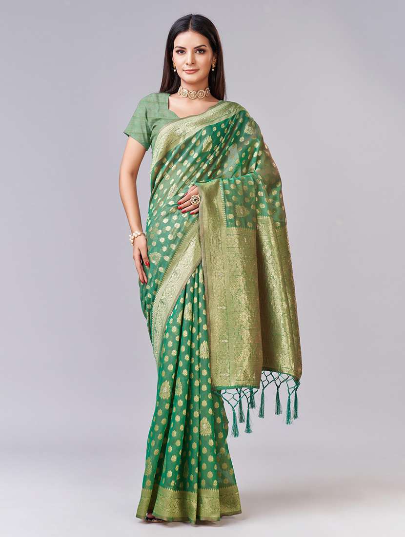 women's banarasi saree with blouse - 20367506 -  Zoom Image - 0