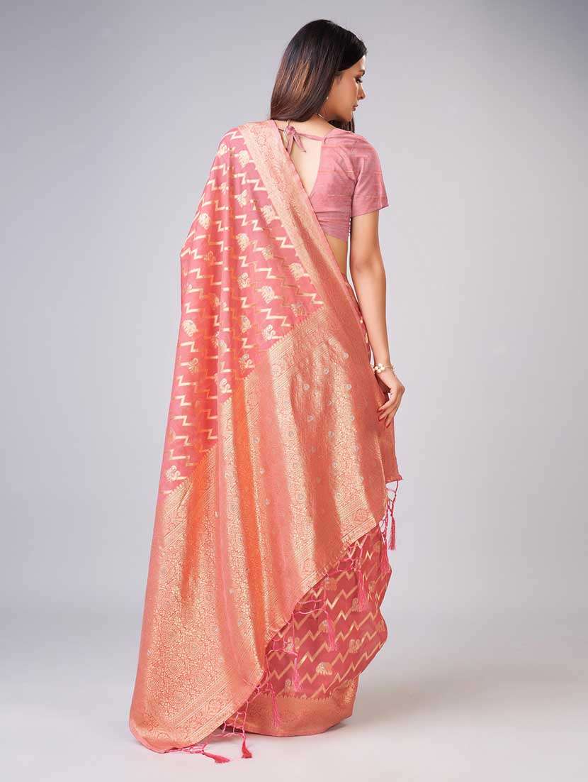 women's banarasi saree with blouse - 20367514 -  Standard Image - 3