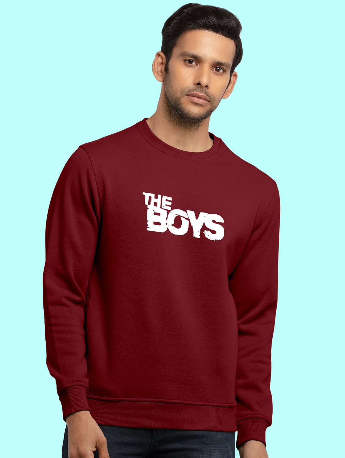 mens chest print sweatshirt - 20367578 -  Zoom Image - 0