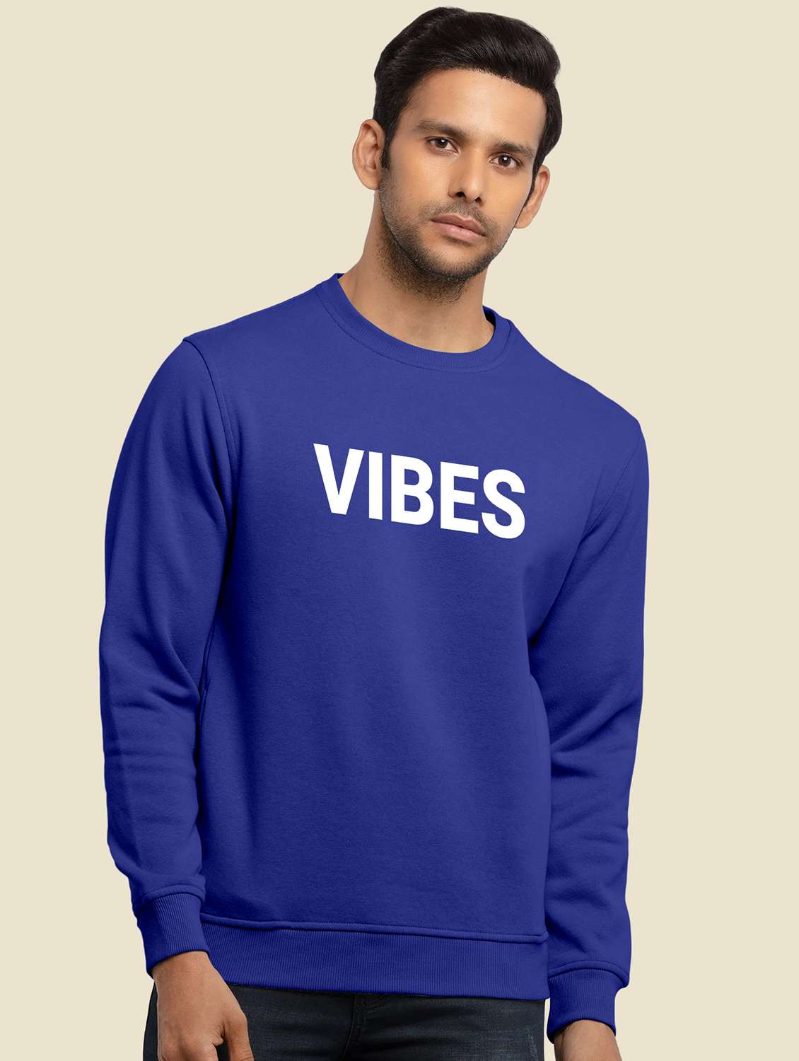 mens chest print sweatshirt