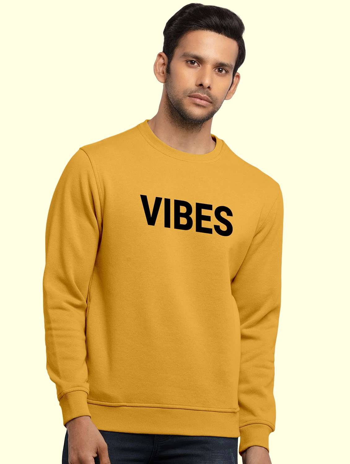 mens chest print sweatshirt