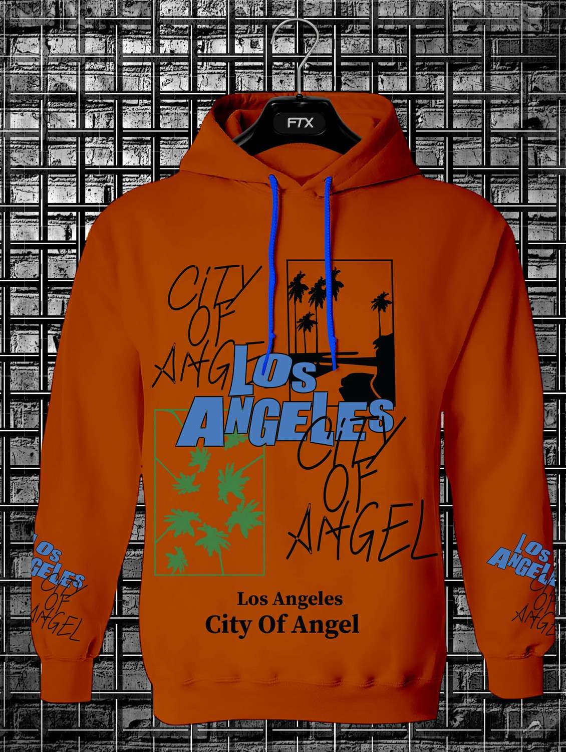 mens front print sweatshirt