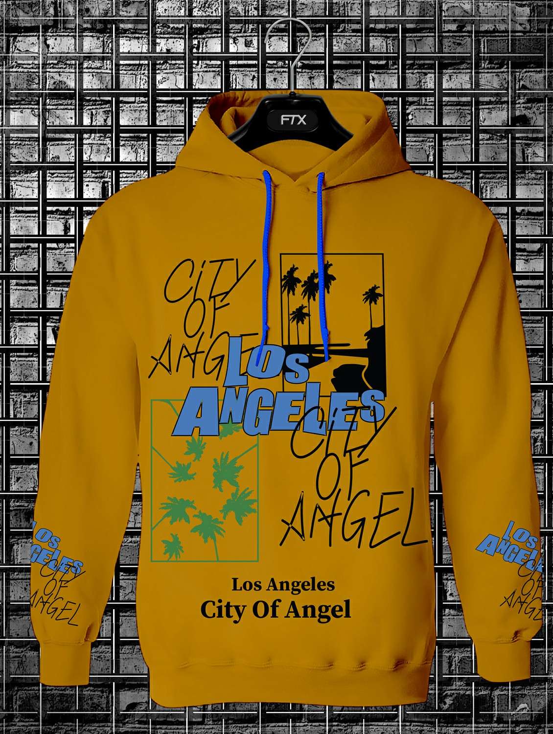 mens front print sweatshirt