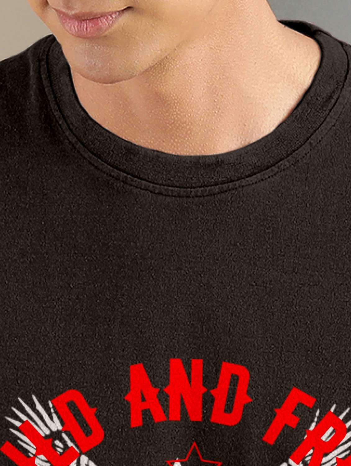 brown printed short sleeve t-shirt - 20367743 -  Standard Image - 3