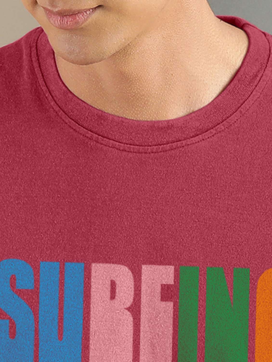 men front print round neck t-shirt - 20367746 -  Standard Image - 3