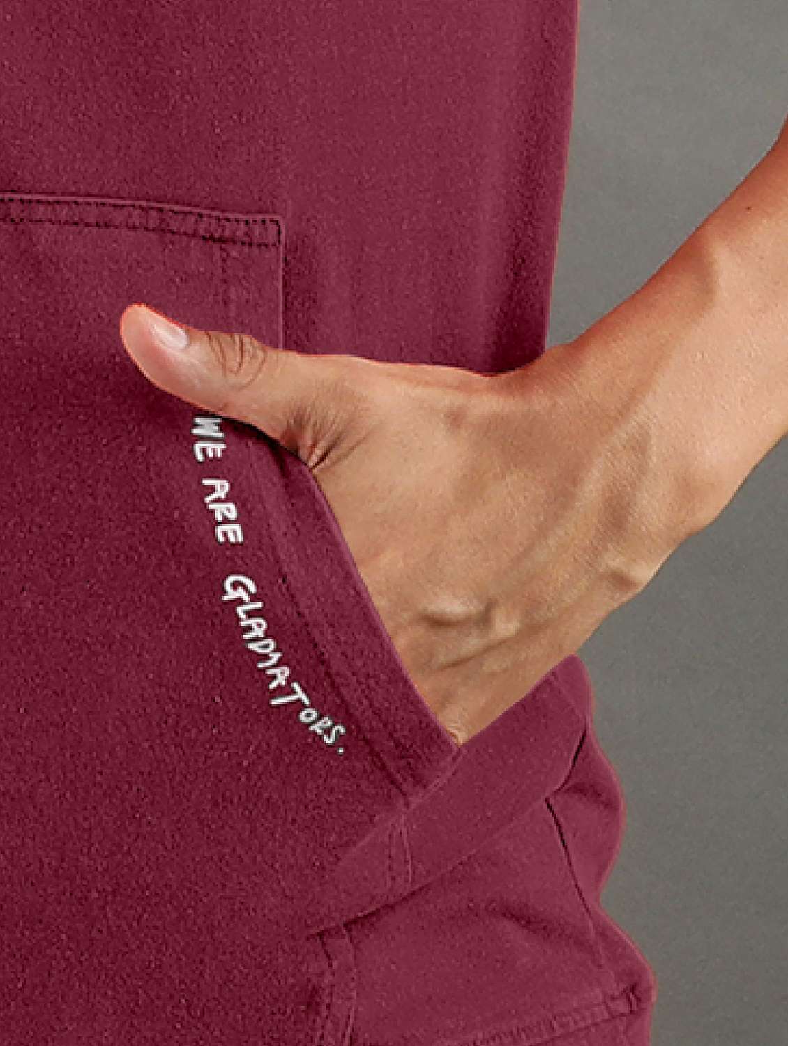 men burgundy round neck cotton blend regular t-shirt - 20367752 -  Standard Image - 3