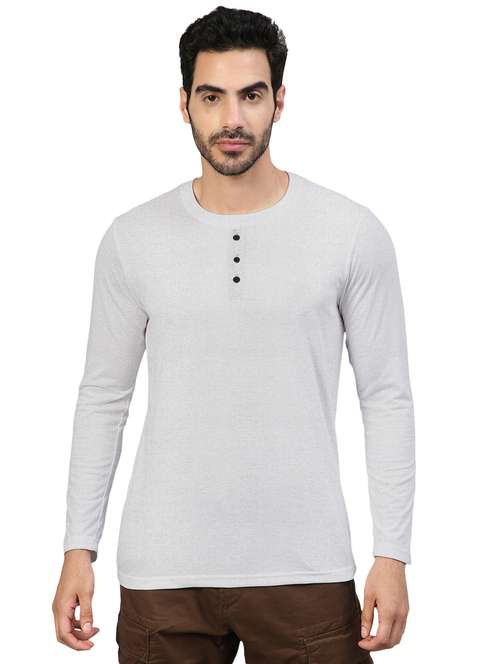 white solid round neck t-shirt - 20367765 -  Standard Image - 0