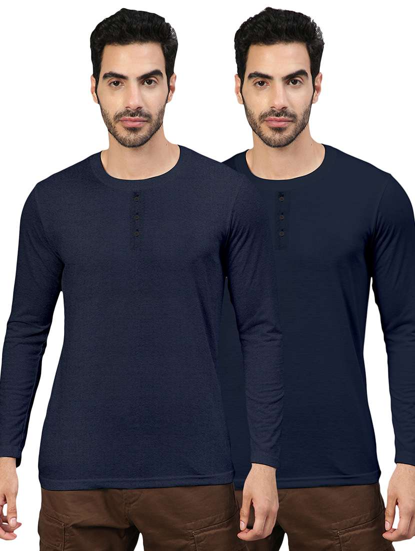 pack of 2 multi colored solid t-shirt