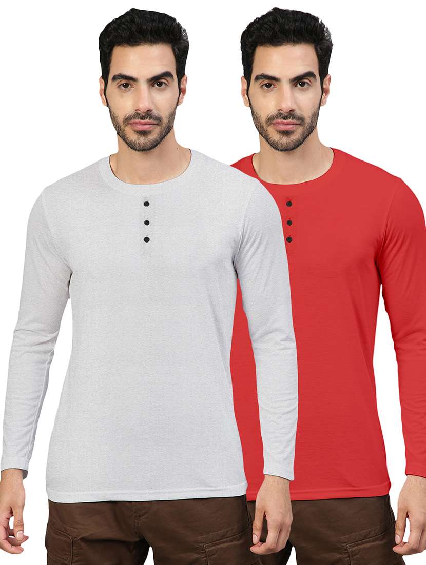 pack of 2 multi colored solid t-shirt