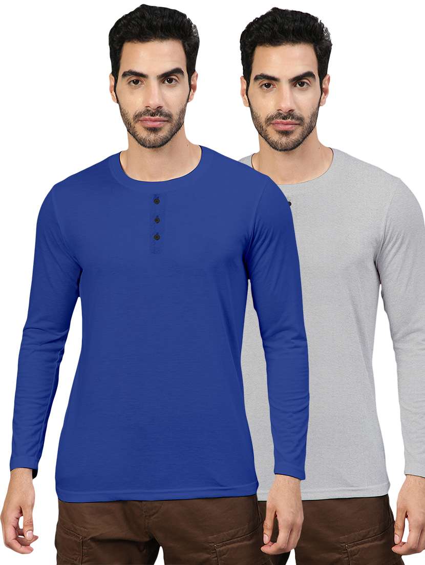 pack of 2 multi colored solid t-shirt
